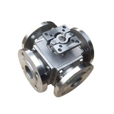 Manufacturer Direct Sales Four-way Ball Valve Flange Ball Valve photo-2
