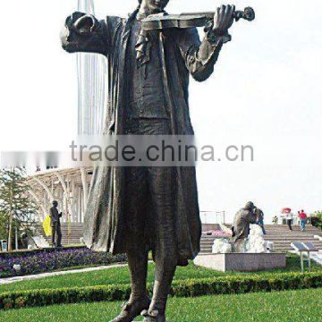 2016 New Artistic Musician Bronze Sculpture Statue For Outdoor Landscaping Figure Sculpture