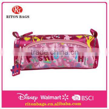 Fashion Girl Zippered Pencil Bag