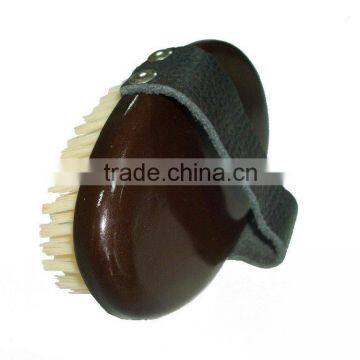 Wooden Beard Brush With Leather Handle photo-6