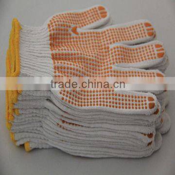 cheap pvc dotted labor anti-skid gloves