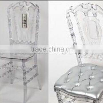 Popular Tiffany Catering Acrylic Wedding High Back Crown Royal Chair Quality Choice photo-2