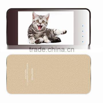 Fashionable Ultra-thin Mirror Panel USB Li-polymer Battery Bank Power photo-4