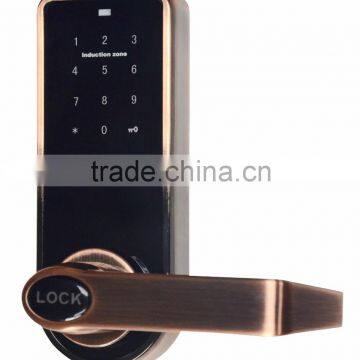 OSPON touchscreen tuber latch bolt privacy code door lock,antique copper