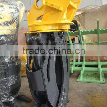 Rotating hydraulic rock grapple