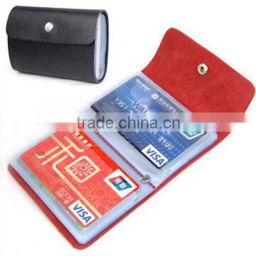 RFID blocking Pu leather card holder