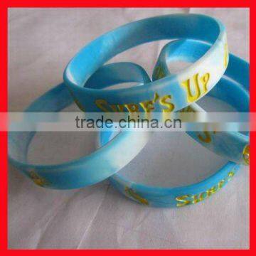 fashion colorful design 1 inch silicone bracelet