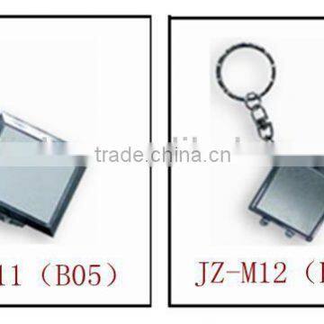 promotion Sublimaiton Keychain mini square pocket mirror