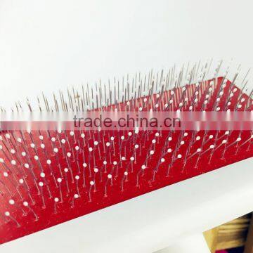 Pet Comb Hairdressing White Balloon Modelling Plastic Handle Gilling Dog Brush photo-3