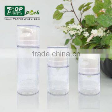 Transparent Plastic Cosmetic Airless Pump Bottle 30ml/50ml/100ml