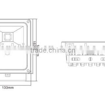 Ip66 Copper Pipe Heatsink Meanwell Led Flood Lights 120w Led Projector Light photo-2
