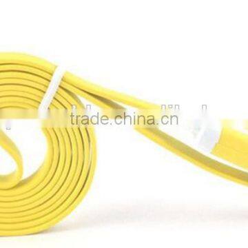 Best Quality Flat Noodle Mobile Micro Phone USB Charger Cable photo-4
