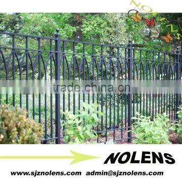decorative wrought iron security fence/Outdoor Wrought iron Tubulose Guard Rail For Garden