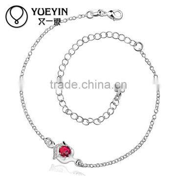 Fashion Jewlery European Design Silver Stone Anklet