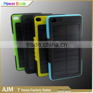 solar power bank 5000mah power bank for mobile charging under sunshine