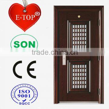 E-TOP DOOR TOP QUALITY Steel Hinges Door with especial glass