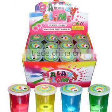 2015 New hot sale galexy fart putty slime barrel toys