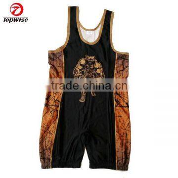 2015 Full Printing Custom Team Wrestling Sports Wear