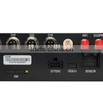 4ch 3G,GPS,WIFI Mdvr Dual SD Card Mobile Dvr for Taxi Surveillance System Solution photo-2