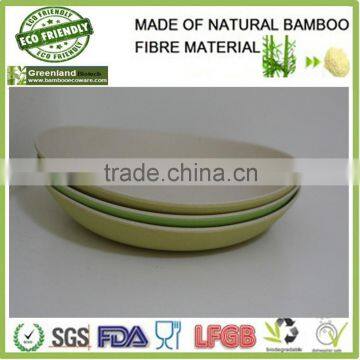 custom serving hot plate, colorful bamboo fibre serving dishes