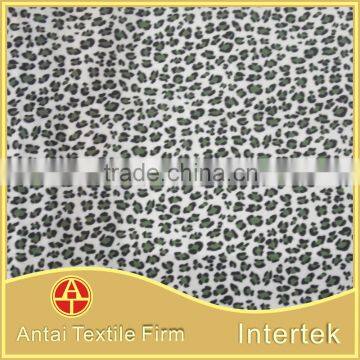 Black green color leopard animal pattern sublimation printing fabric for ladie's lingerie