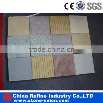 Multicolor sandstone tiles