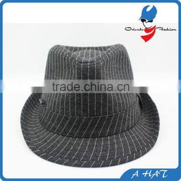 custom made wool felt fedora hat with ribbon