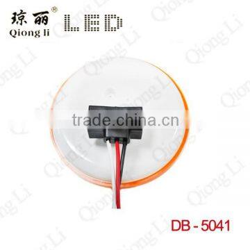 12 Volt 4inch Round Amber Sealed Multifunction Led Stop Turn Tail Light for Truck Trailer