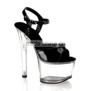Lady gaga 8 inch sexy rivets punk high heels Gorgeous pole dancing Shoes 20cm rome Stripe Platform shoes