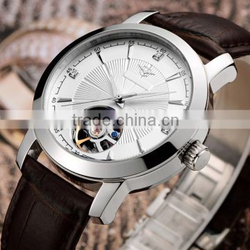 High quality stainless steel case back hand winding oem watch automatic movement