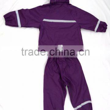 Rubber Rainwear for Kids High-quality Pu/pvc Rainwear photo-3
