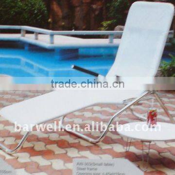 Aluminum folding sun lounger