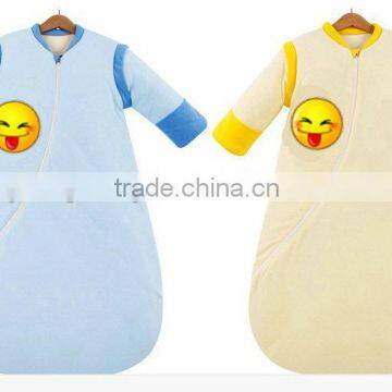 Organic Cotton Baby Sleeping Bag, 2016 Green Eco Material Baby Sleeping Bag;