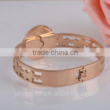 New Fashion Lucky Horse Female Bangle Rose Gold Bracelet For Women photo-3