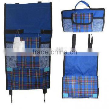 folding shopping bag with wheel