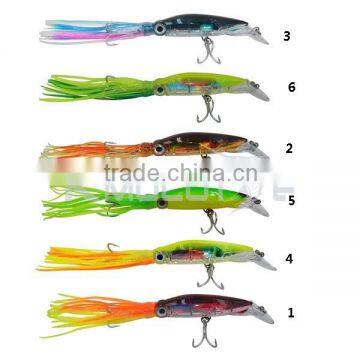 CHSQUID2 Hard Body Octopus Lure With Pvc Skirts Trolling Lure for Sea Fishing photo-5