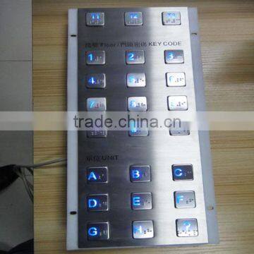 Hot sale backlight backlit metal keyboard