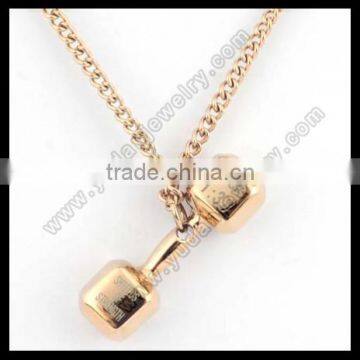 2016 hot sale stainless steel dumbbell pendant                        
                                                                                Supplier's Choice