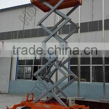 aerial working lifter table 12m hydraulic mobile scissor lift