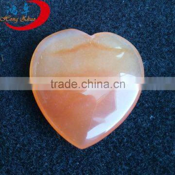 40x40x20mm Wholesale Red Agate Engraved Gemstone Heart Gifts