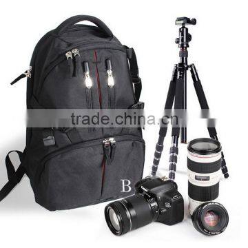 Camera Bag DSLR SLR Laptop Backpack Rucksack Bag Case For Nikon Sony Canon Black photo-2