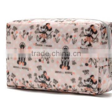 China wholesale waterproof laminated canvas zipper cosmetic bag