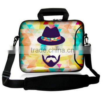 Various inches 3mm neoprene Netbooks Laptop Bag Cover Case Pouch Sleeve Protector insulated Holder shoulder Messenger bag