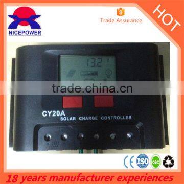 Good Price 12v/24v 48v 20ah Pwm Solar Charge Controller