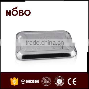 Stainless Steel Orchid Embossed Snacks Serving Tray photo-5