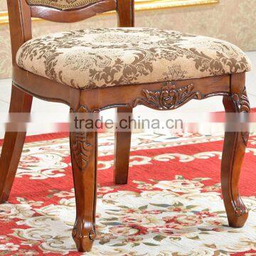 Antique Eco-friendly Solid Wood Chair Dining Table Chairs photo-4