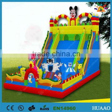 Popular kids fun city inflatable playground