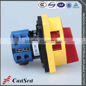 LW26GS-20 04-2 20A Red Yellow Pad-lock Rotary Switch 12 Position Supplier's Choice photo-4