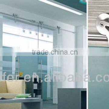 Modern Stainless Steel Glass Slinding Barn Door Duplex SD0325000