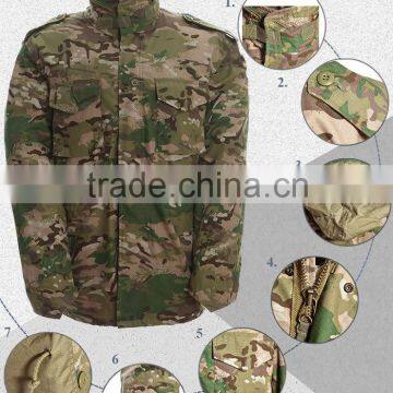 Waterproof US Army Classic Woodland Camo Military Parka M65 Field Jacket photo-3